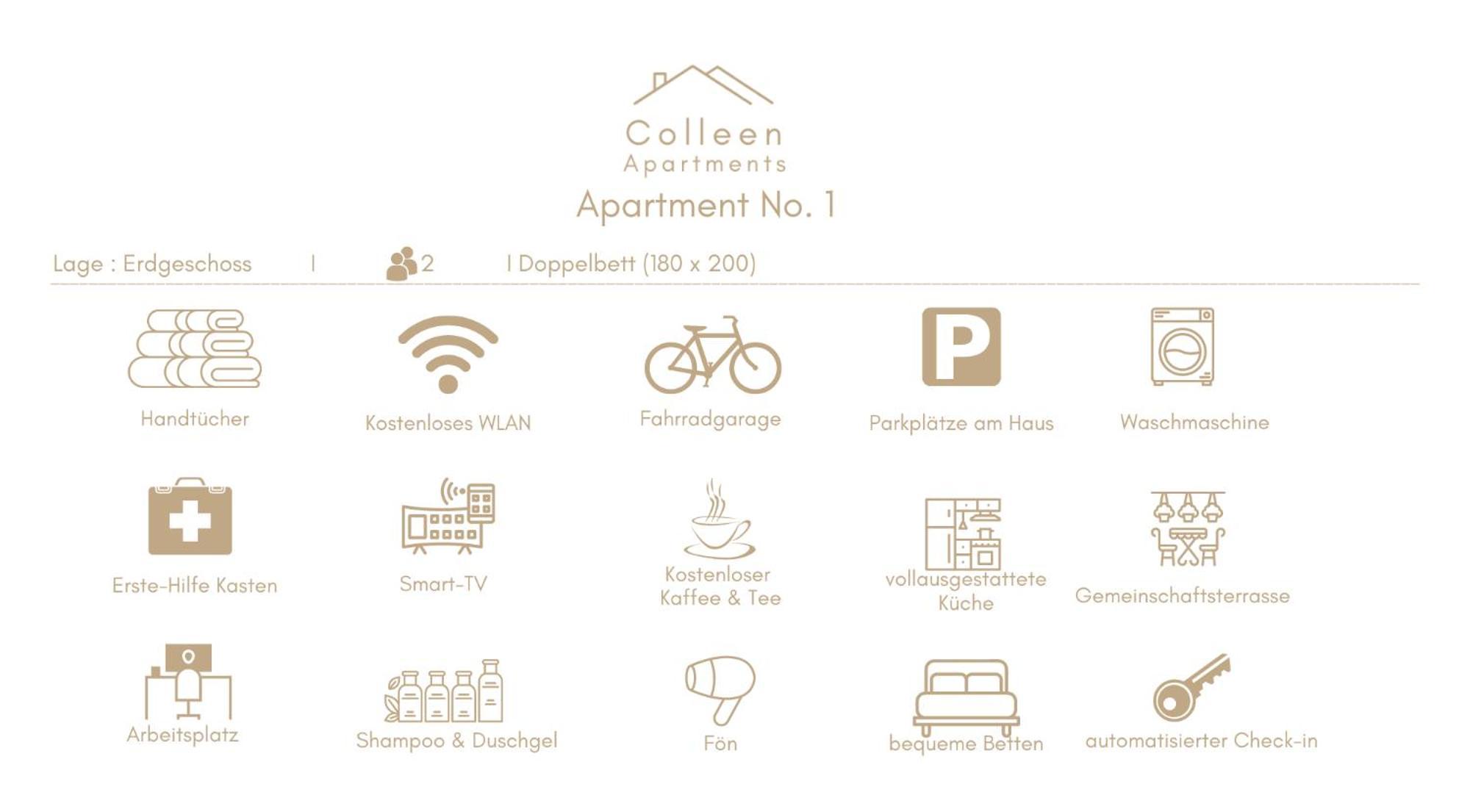 Colleen Apartments - Minden, Hermannstrasse Rum bild